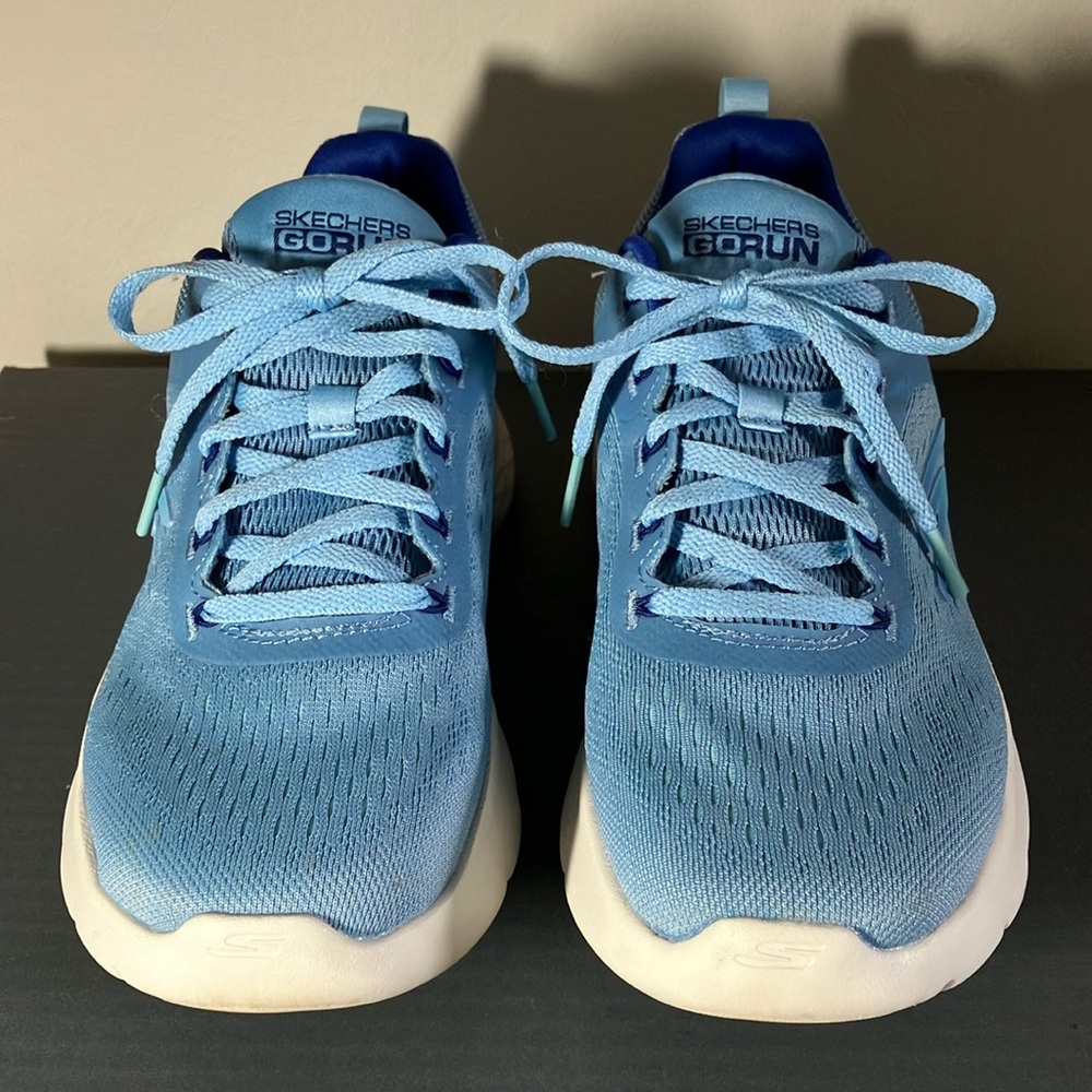 Skechers Go Run Blue Athletic Shoes Size 8M - Picture 2 of 8